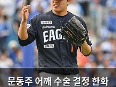 문동주 어깨 수술 결정 한화 팬들 실망