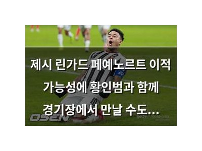 제시 린가드 페예노르트 이적 가능성에 황인범과 함께 경기장에서 만날 수도 있음