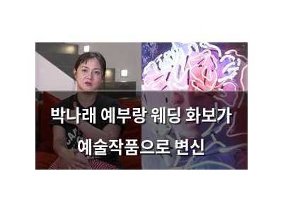 박나래 예부랑 웨딩 화보가 예술작품으로 변신