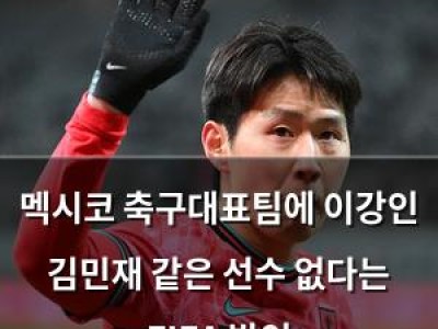 멕시코 축구대표팀에 이강인 김민재 같은 선수 없다는 FIFA 발언