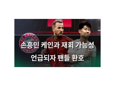 손흥민 케인과 재회 가능성 언급되자 팬들 환호