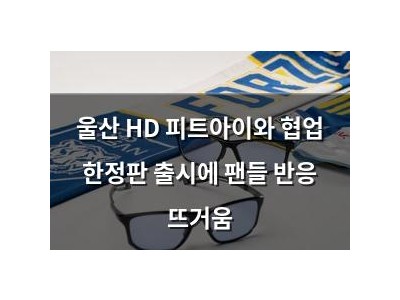 울산 HD 피트아이와 협업 한정판 출시에 팬들 반응 뜨거움