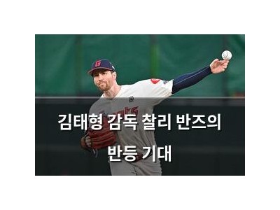 김태형 감독 찰리 반즈의 반등 기대